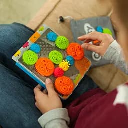 Головоломка Fat Brain Toys Crankity Різнокольорові шестерні (F140ML) - мініатюра 5