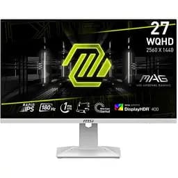 Монітор MSI 27" MAG 274QRFW 2xHDMI DP Audio IPS 2560x1440 180Hz 1ms sRGB 123% FreeSync Pivo teh0014266