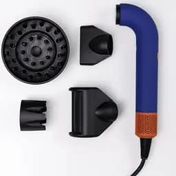 Фен-стайлер для волосся Super Hairdryer 1600 Вт 4 насадки, синій - мініатюра 6