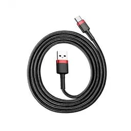 Кабель Baseus Cafule USB to Type-C 0.5m Red/Black (CATKLF-D91) - мініатюра 3