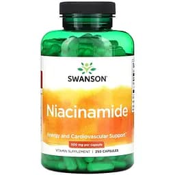 Ніацинамід Swanson Niacinamide 500 мг 250 капсул