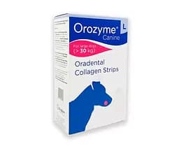 Жувальні смужки Orozyme Орозим для гігієни ротової порожнини собак, L для великих порід від 30 кг 1 смужка