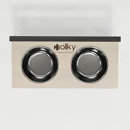 Hollky Flex S — миски на регульованій підставці для маленьких собак (2 × 0.450 л) - мініатюра 4