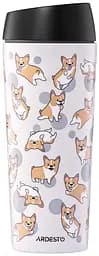 Термокружка Coffee Time Corgi 450мл нержавеющая сталь серый ARDESTO kuh0014317