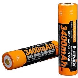 Аккумулятор Fenix ​​18650 (3400 mAh) micro usb зарядка