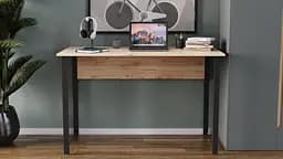 Комп'ютерний стіл Ferrum-decor Курт 75x120x60 чорний ДСП Дуб Сан-Марино 16мм (FRD-102027) - мініатюра 2
