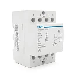 Контактор CHINT NCH8-40/40 220V,40А, 26kW, 4NO, на DIN-рейку, 85*65,5*54мм