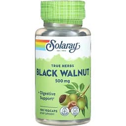 Чорний горіх Solaray Black Walnut 500 мг 100 капсул