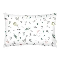 Дитяча постільна білизна в ліжечко WILDFLOWERS, білий (FoliageBirds_Grey_140) - мініатюра 3