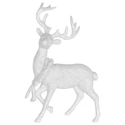 Елочная игрушка MIS LT Олень 8,5х13х3 см белый