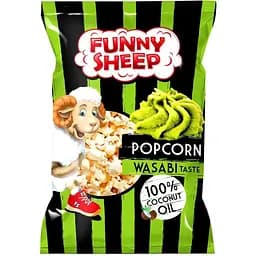 Попкорн солоний Funny Sheep з ароматом васабі 60 г