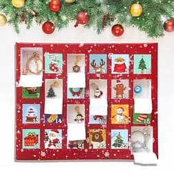 Календар Адвент Merry Christmas Набір для створення прикрас з браслетами в стилі Pandora - мініатюра 4