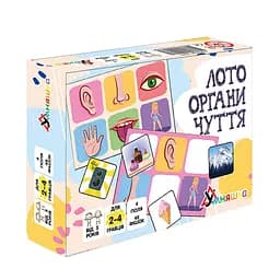 Детское лото "Органы чувств" УМНЯШКА 2279-UM 4 поля, 48 фишек