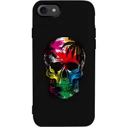 Чехол-накладка Toto Matt TPU 2 mm Print Case Apple iPhone 7/8/SE 2020 #29 Skull Black