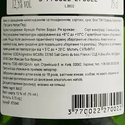 Вино Chateau Notre Pere 2022 AOP Bordeaux біле сухе 0.75 л - мініатюра 4