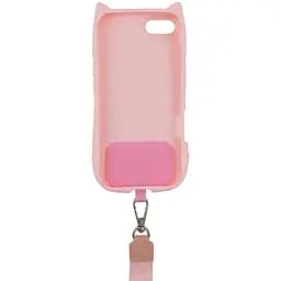 Чохол TPU GETMAN Cat with straps для Apple iPhone 16e / 17e (6.1) Pink - мініатюра 3