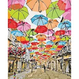 Картина за номерами. Міський пейзаж "Яскрава вуличка 2" KHO3508, 40х50 см