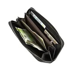 Клатч шкіряний плетений Tiding Bag M39-9001-2A чорний - мініатюра 6