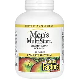 Ежедневные витамины для мужчин Natural Factors Men's MultiStart Vitamin A Day for Men 120 таблеток