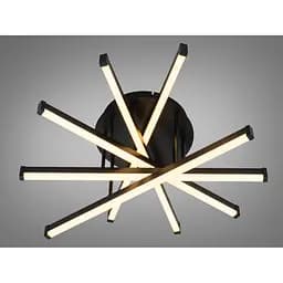 Стельова світлодіодна люстра Romin чорна 70W 5 модулів