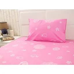 Набор Руно Простыня + наволочка, 145х215 см, 50х70 см, розовый (12.114_pink)