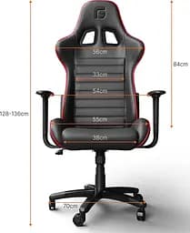 Ігрове крісло GamePro Rush Black-Red (GC-575-Black-Red) - мініатюра 8