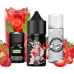 Набор компонентов для самозамеса солевой жидкости Hype 30 мл 0-50 мг Strawberry Клубника (16878)