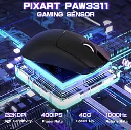 Мишка ігрова бездротова Attack Shark X11se black  - мініатюра 5