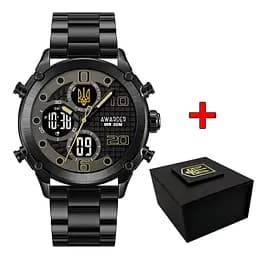 Часы Awarder 017 Тризуб золото All Black Steel