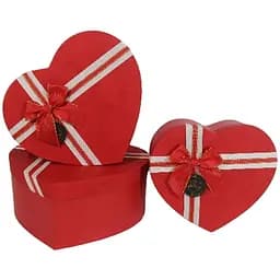Набор подарочных коробок UFO сердце 3 шт. (M53310-001 Набір 3 шт RED HEART серд.)