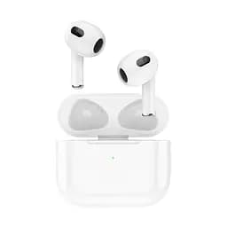 Блютуз навушники бездротові TWS HOCO EW76 White, білі, Bluetooth-гарнітура із зарядним кейсом, вбудований мікрофон, управління плеєром і дзвінками, бездротові навушники для телефону і планшета, підтримка Android і Apple