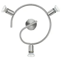 Cвітильник Philips Limbali plate/spiral nickel 3x50W 230V стельовий/настінний акцентного освітлення (915005221801) - мініатюра 2