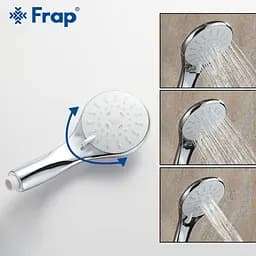 Душова система Frap F2431, поворотний вилив, лійка, білий/хром - мініатюра 6