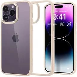 Прозорий чохол Spigen Ultra Hybrid Sand Beige для iPhone 14 Pro Max (ACS04819)