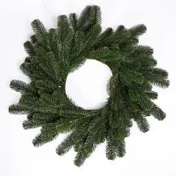 Литий штучний різдвяний вінок Lugi TD-VINGR Святковий 60 см зелений