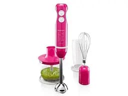 Блендер погружной 3 в 1 SILVER CREST 600W (блендер, миксер, чопер) pink