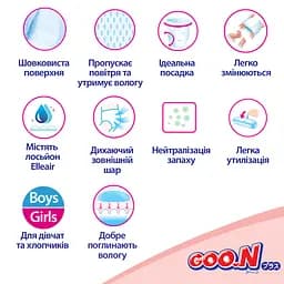 Трусики-підгузки Goo.N Plus ХXL (13-25 кг) 28 шт. для дітей унісекс (21000634) - мініатюра 9