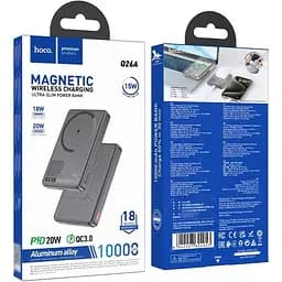 Магнітний акумулятор - бездротове зарядне Hoco Q26A Joy 10000 мач PD20W magnetic - мініатюра 5