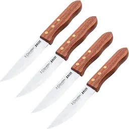 Набір з 4 стейкових кухонних ножів 3 Claveles Світло-коричневий 000267190