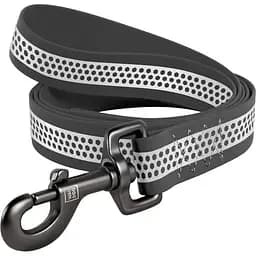 Повідець для собак Waudog Waterproof, водостійкий, світловідбиваючий, S, 122х1,5 см, сірий