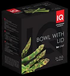 Миска IQ Be Chef 24 см 5.0 л з кришкою срібляста (IQ-9144-24) - мініатюра 6