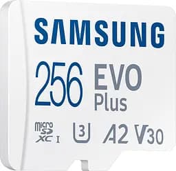 Карта пам'яті Samsung microSDXC EVO Plus 256GB UHS-I U3 V30 A2 + SD Adapter (MB-MC256KA) [83221] - мініатюра 2