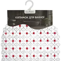 Килимок для ванної Eco Fabric Крапка 63х34 см червоний (6334-003) - мініатюра 5