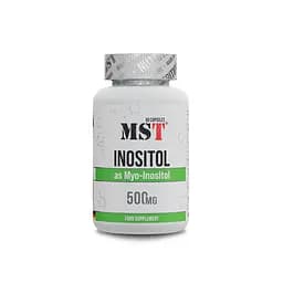 Інозітол MST Myo-Inositol 500 mg, 90 капсул для підтримки нервової системи та метаболізму