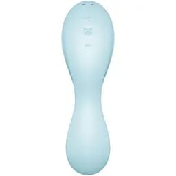 Вакуумний стимулятор клітора з вібрацією Satisfyer Curvy Trinity 5+ блакитний