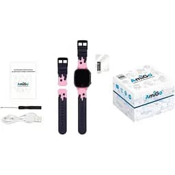 Smart Watch AmiGo GO008 MILKY GPS Wi-Fi Pink UA UCRF - мініатюра 5