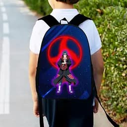 Рюкзак детский Аниме Наруто Итачи Итачи Учиха, 34х27см, городской ранец для мальчика с принтом (00334)