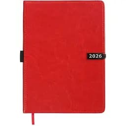Щоденник датований Buromax Legend 2026 A5 штучна шкіра червоний (BM.21149-05)