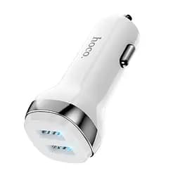Адаптер автомобильный HOCO Superior dual port car charger Z40 зарядный 2 порта белое