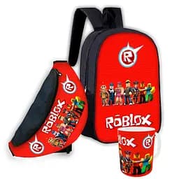 Набор детский Роблокс «Roblox» рюкзак 36х27см сумка-бананка, кружка с принтом для мальчика (01580)
